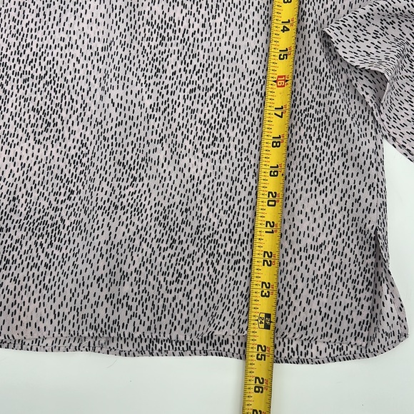 Vince Camuto Tulip Sleeve Blouse-Lilac w/ Black Spotted Pattern Women's sz. XS - Picture 10 of 11